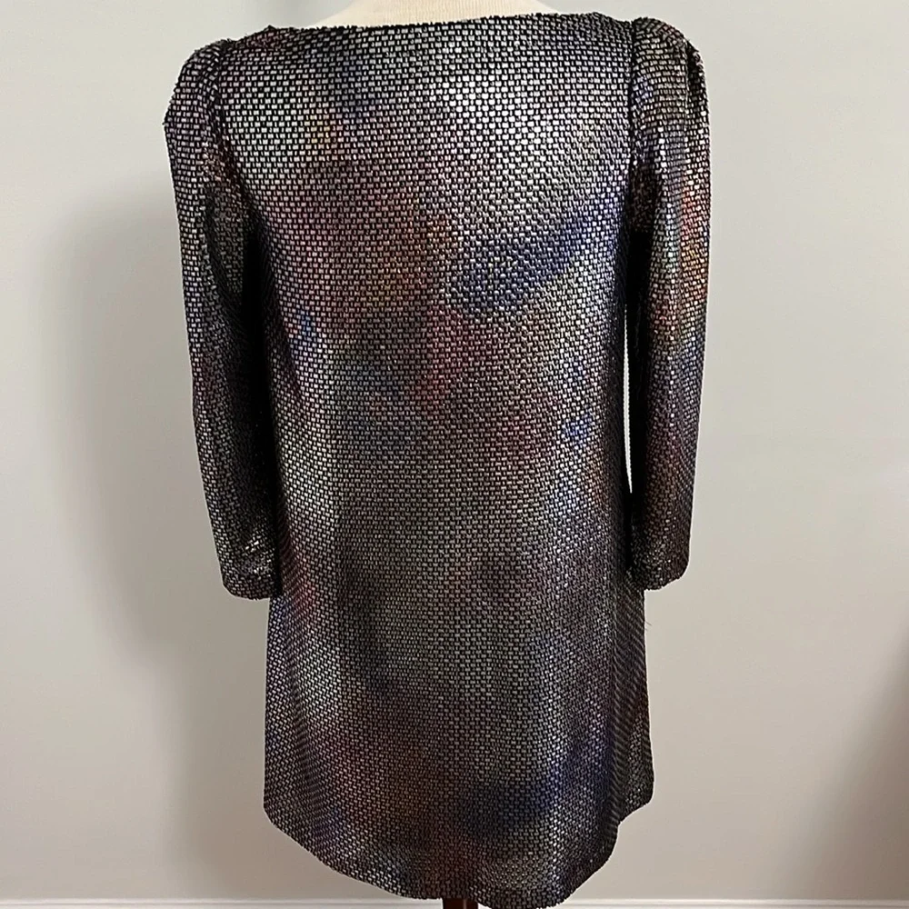 Free People Diamonds Are Forever Metallic Mini Dress